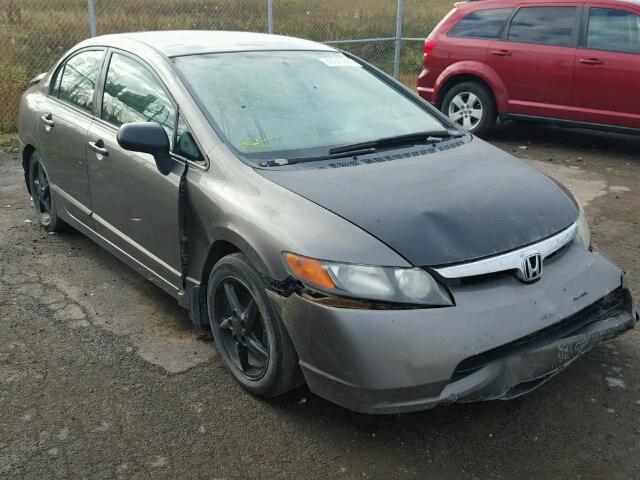 2HGFA15307H025357 - 2007 HONDA CIVIC DX GRAY photo 1