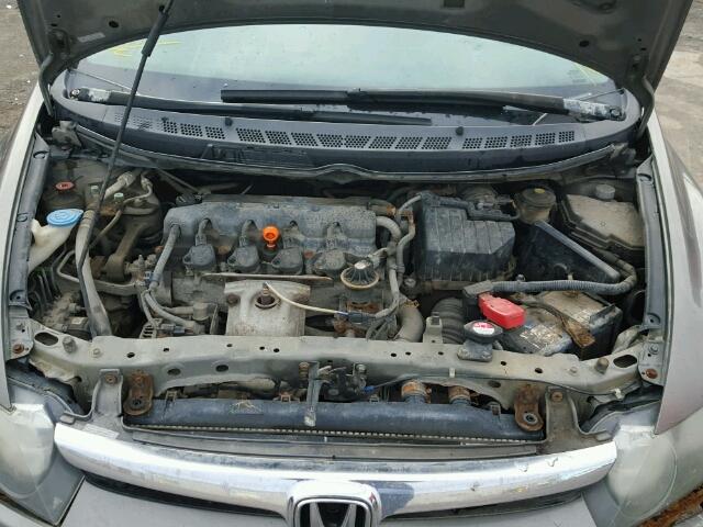 2HGFA15307H025357 - 2007 HONDA CIVIC DX GRAY photo 7