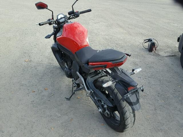 JKAEREE10DDA15152 - 2013 KAWASAKI ER650 E RED photo 3