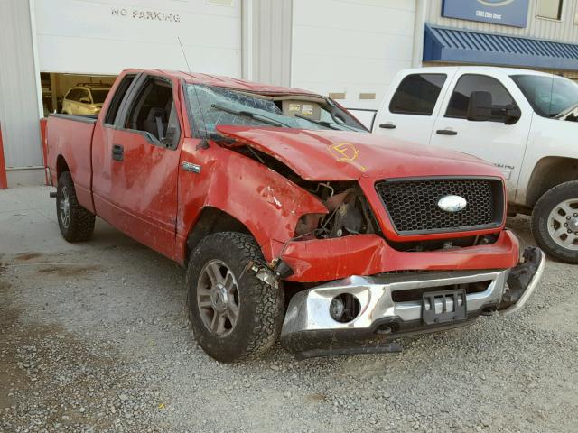 1FTPX14V66FA70517 - 2006 FORD F150 RED photo 1