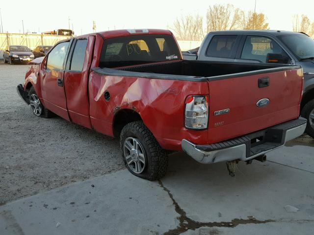 1FTPX14V66FA70517 - 2006 FORD F150 RED photo 3