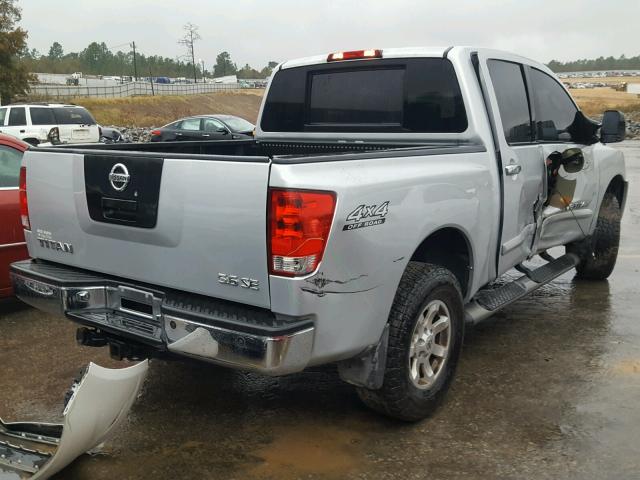 1N6BA07B16N525865 - 2006 NISSAN TITAN XE BLUE photo 4