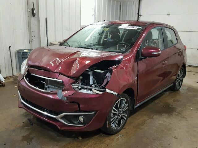 ML32A5HJ8HH015216 - 2017 MITSUBISHI MIRAGE GT MAROON photo 2