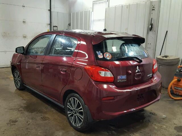 ML32A5HJ8HH015216 - 2017 MITSUBISHI MIRAGE GT MAROON photo 3