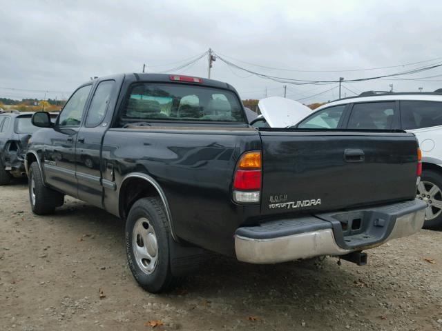 5TBRN34132S278803 - 2002 TOYOTA TUNDRA BLACK photo 3