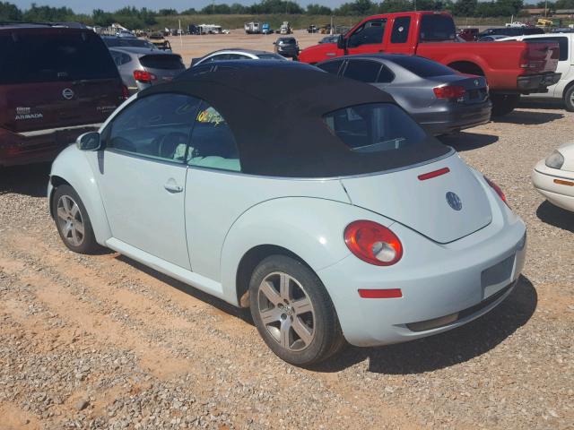 3VWRF31Y36M332898 - 2006 VOLKSWAGEN NEW BEETLE Mavi foto 3