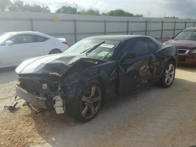 2G1FJ1EJ2B9104702 - 2011 CHEVROLET CAMARO SS Negro foto 2