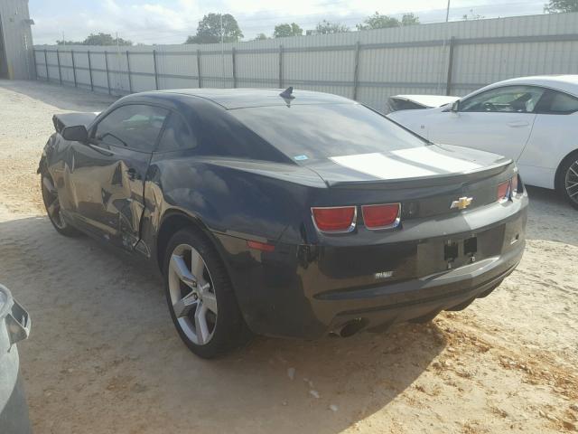 2G1FJ1EJ2B9104702 - 2011 CHEVROLET CAMARO SS Negro foto 3