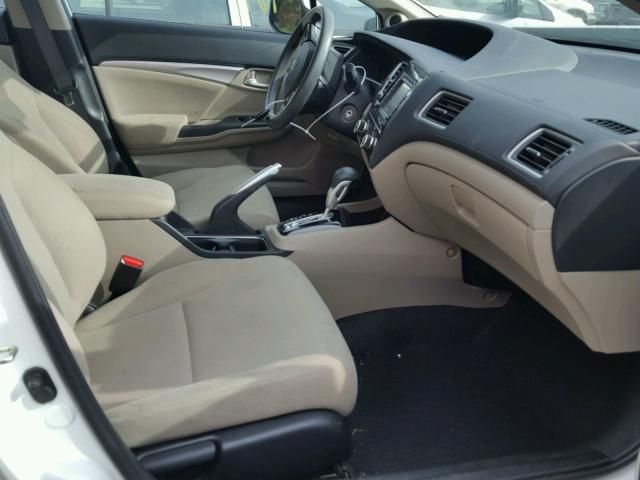 19XFB2F80DE287334 - 2013 HONDA CIVIC EX თეთრი ფოტო 5