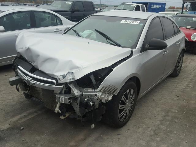 1G1PA5SH9E7377204 - 2014 CHEVROLET CRUZE LS SILVER photo 2