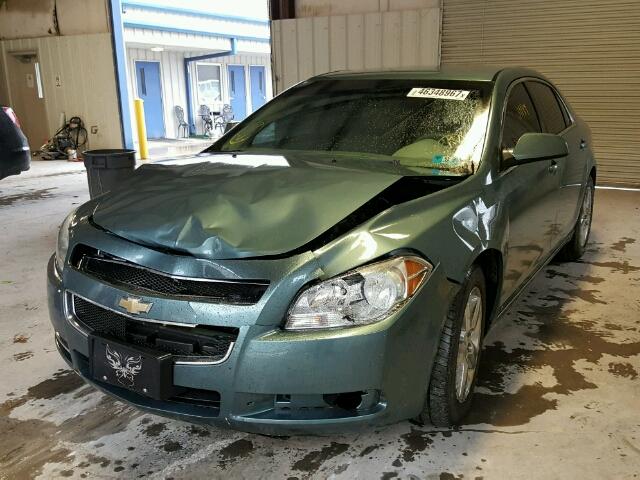 1G1ZH57B99F234239 - 2009 CHEVROLET MALIBU 1LT GREEN photo 2