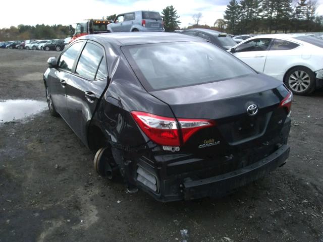 2T1BURHE2FC432928 - 2015 TOYOTA COROLLA L BLACK photo 3