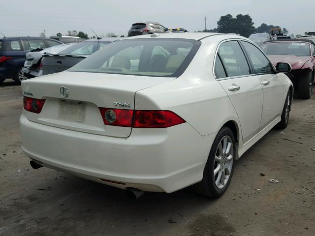 JH4CL969X6C037741 - 2006 ACURA TSX WHITE photo 4