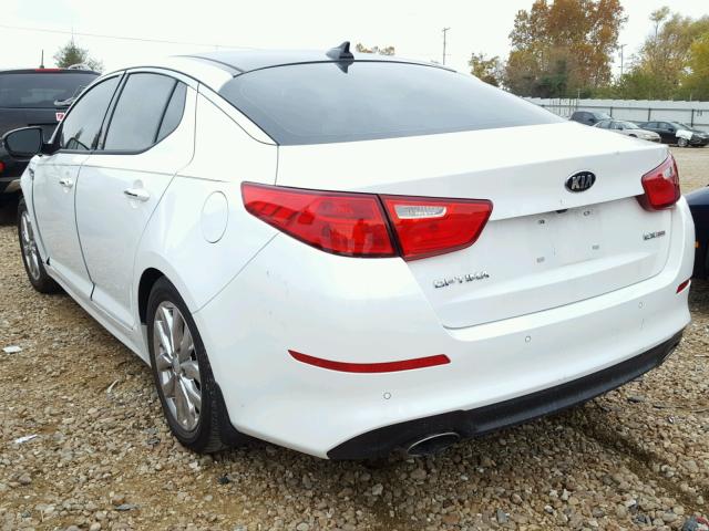 5XXGN4A70FG508317 - 2015 KIA OPTIMA WHITE photo 3