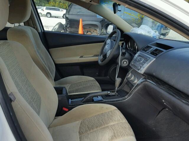 1YVHZ8CH7A5M45536 - 2010 MAZDA 6 WHITE photo 5