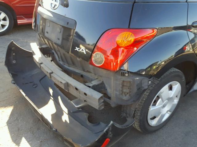 JTKKT624040065562 - 2004 TOYOTA SCION XA შავი ფოტო 9
