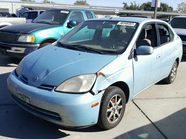 JT2BK12U510028623 - 2001 TOYOTA PRIUS TEAL photo 2