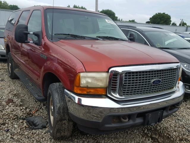 1FMNU41S3YEB39874 - 2000 FORD EXCURSION RED photo 1