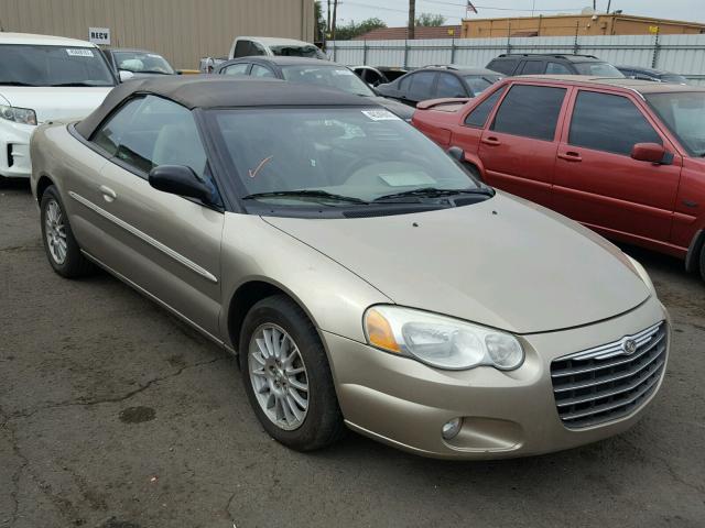 1C3EL55R14N384563 - 2004 CHRYSLER SEBRING LX GOLD photo 1