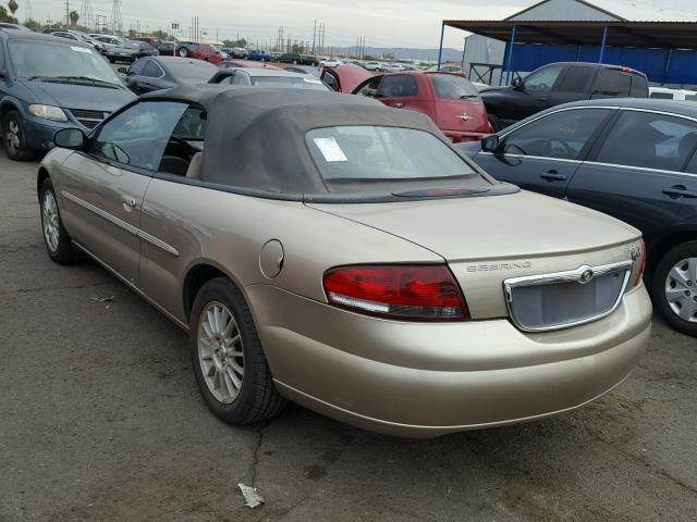 1C3EL55R14N384563 - 2004 CHRYSLER SEBRING LX GOLD photo 3