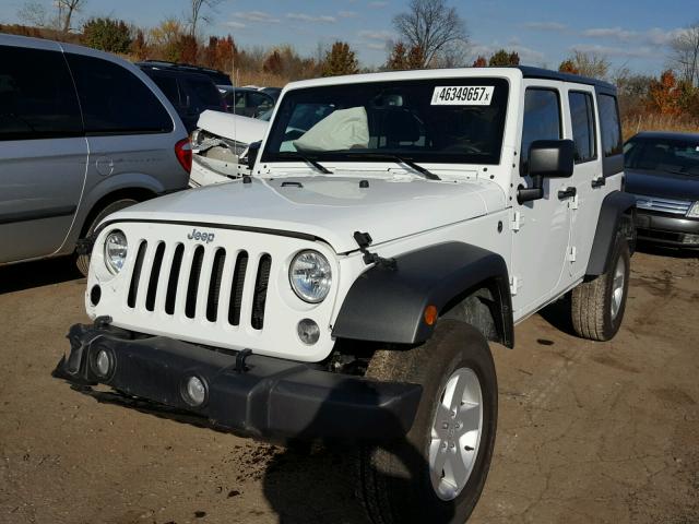 1C4BJWDG0HL700773 - 2017 JEEP WRANGLER U WHITE photo 2