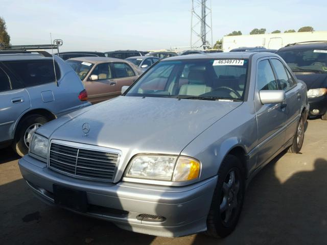 WDBHA24G1YF941256 - 2000 MERCEDES-BENZ C 230 SILVER photo 2