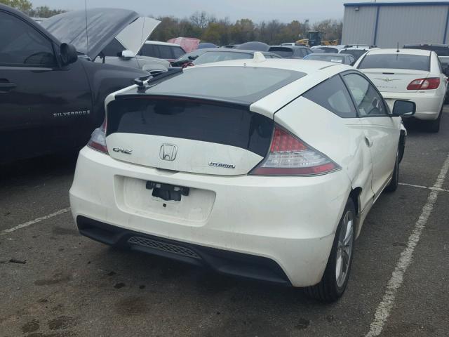 JHMZF1D61CS000395 - 2012 HONDA CR-Z EX WHITE photo 4