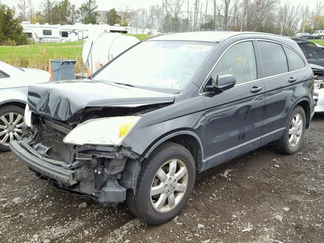 JHLRE48707C073284 - 2007 HONDA CR-V EXL BLACK photo 2