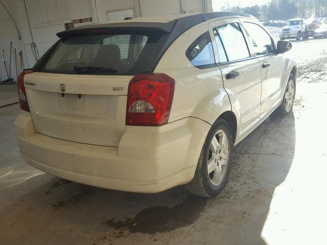 1B3HB48B68D524706 - 2008 DODGE CALIBER WHITE photo 4