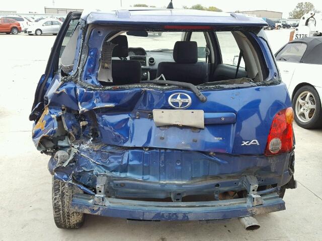 JTKKT604750123459 - 2005 TOYOTA SCION XA BLUE photo 9