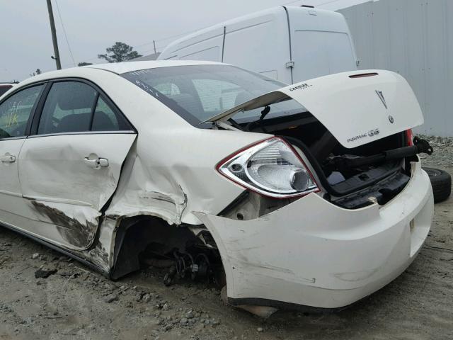 1G2ZF57B384169237 - 2008 PONTIAC G6 VALUE L WHITE photo 9