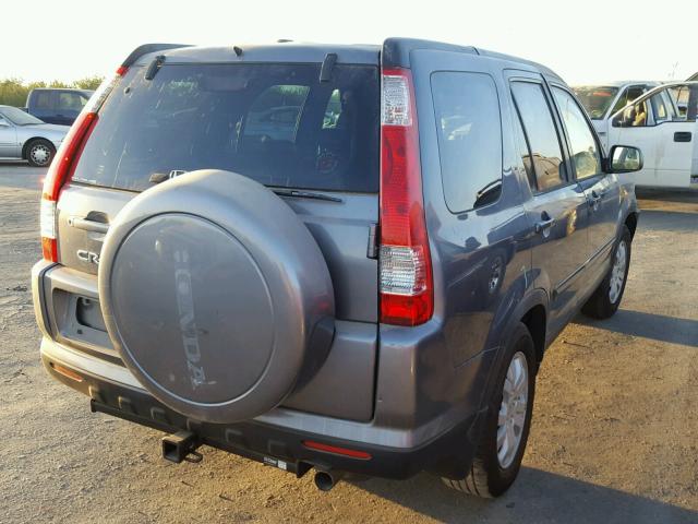 JHLRD78935C022512 - 2005 HONDA CR-V SE GRAY photo 4