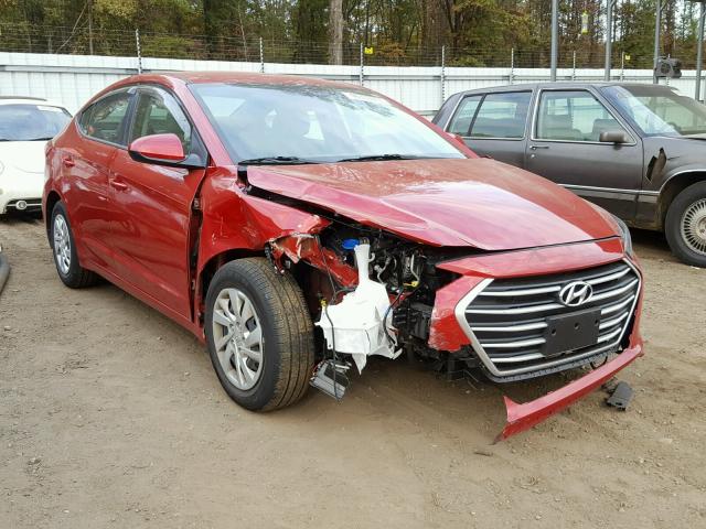 5NPD74LF4HH157453 - 2017 HYUNDAI ELANTRA SE RED photo 1