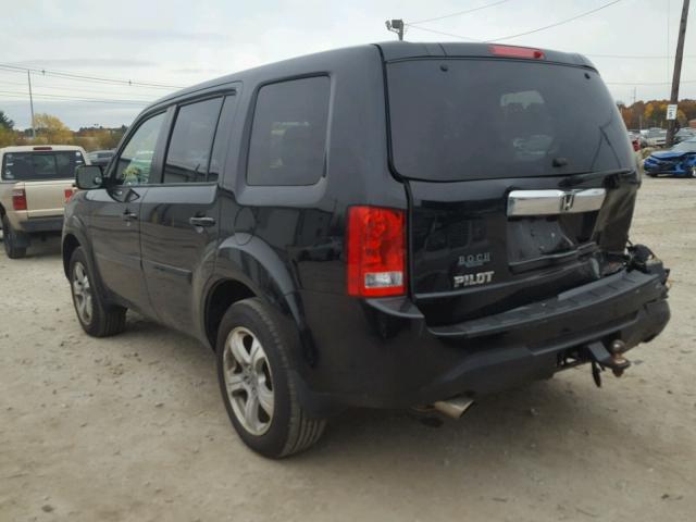 5FNYF4H66DB024246 - 2013 HONDA PILOT EXL BLACK photo 3