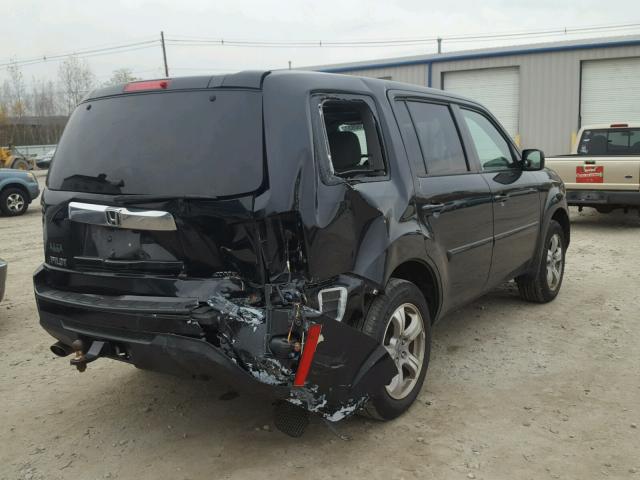 5FNYF4H66DB024246 - 2013 HONDA PILOT EXL BLACK photo 4