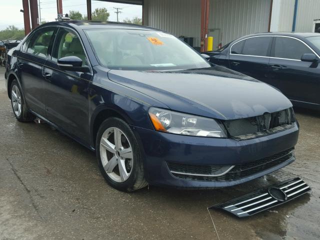 1VWBH7A30DC052457 - 2013 VOLKSWAGEN PASSAT SE BLUE photo 1