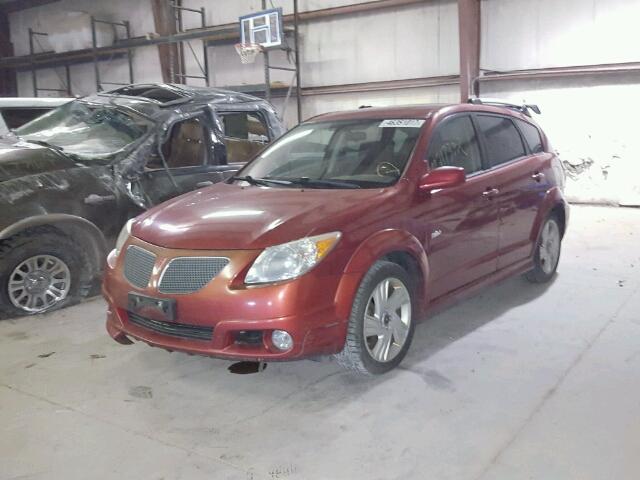 5Y2SL63815Z400351 - 2005 PONTIAC VIBE RED photo 2