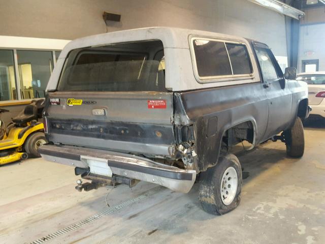 1G8EK18HXFF178126 - 1985 CHEVROLET BLAZER K10 BLACK photo 4