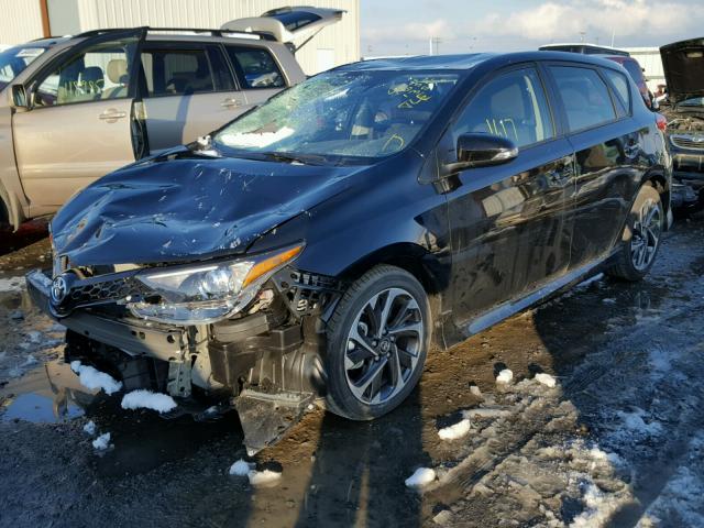 JTNKARJE2JJ556161 - 2018 TOYOTA COROLLA IM BLACK photo 2