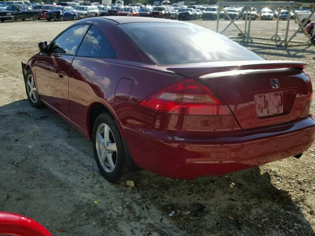 1HGCM72504A025596 - 2004 HONDA ACCORD EX RED photo 3