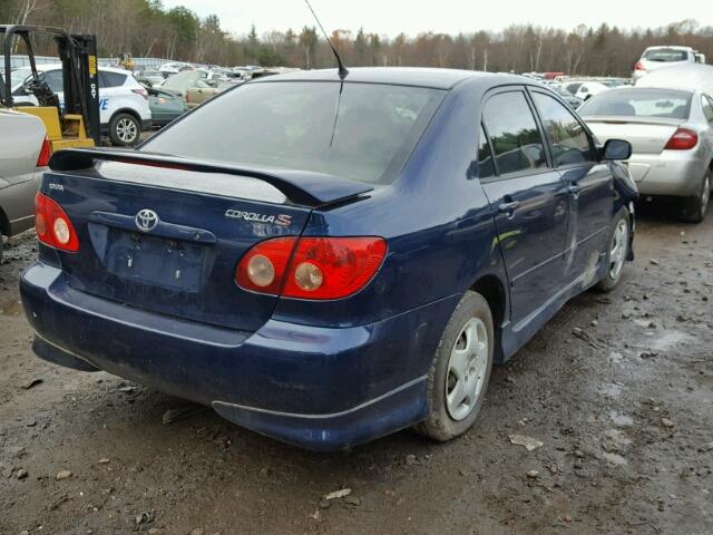 1NXBR32E25Z385159 - 2005 TOYOTA COROLLA CE BLUE photo 4