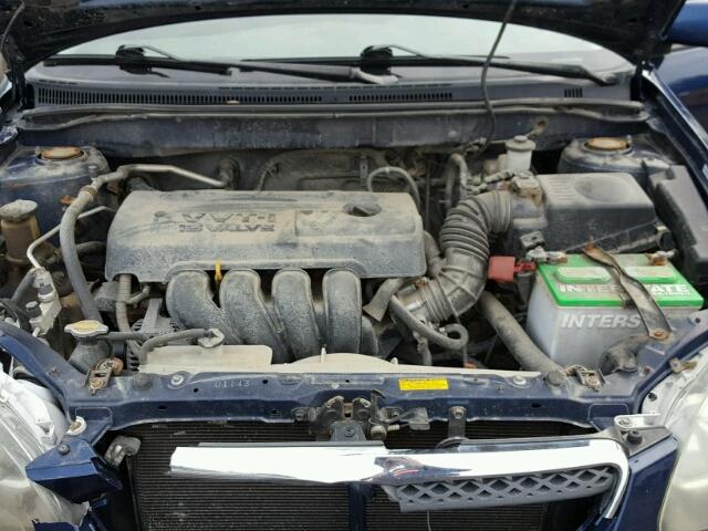 1NXBR32E25Z385159 - 2005 TOYOTA COROLLA CE BLUE photo 7