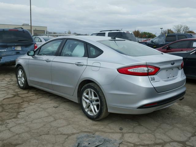 3FA6P0HR8DR158378 - 2013 FORD FUSION SE SILVER photo 3