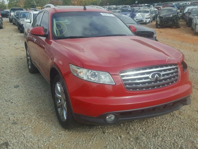 JNRAS08U54X107001 - 2004 INFINITI FX35 RED photo 1