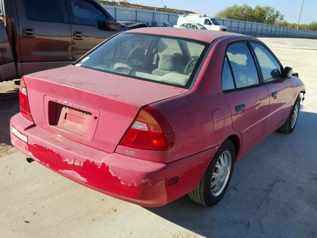 JA3AY26C4YU039719 - 2000 MITSUBISHI MIRAGE DE RED photo 4