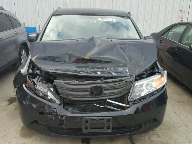 5FNRL5H40DB068339 - 2013 HONDA ODYSSEY EX BLACK photo 9