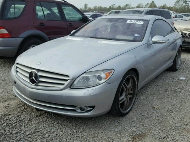 WDDEJ76X87A001133 - 2007 MERCEDES-BENZ CL 600 SILVER photo 2