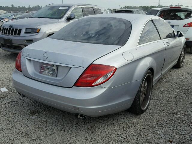 WDDEJ76X87A001133 - 2007 MERCEDES-BENZ CL 600 SILVER photo 4