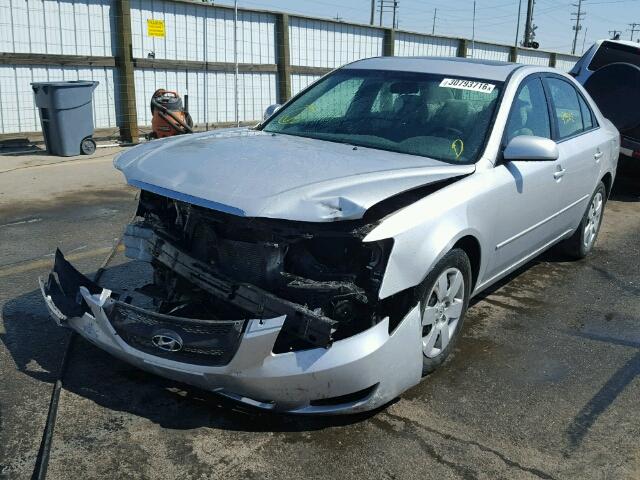 5NPET46F68H352207 - 2008 HYUNDAI SONATA GLS SILVER photo 2