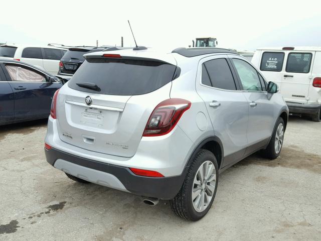 KL4CJESB0HB036786 - 2017 BUICK ENCORE PRE SILVER photo 4